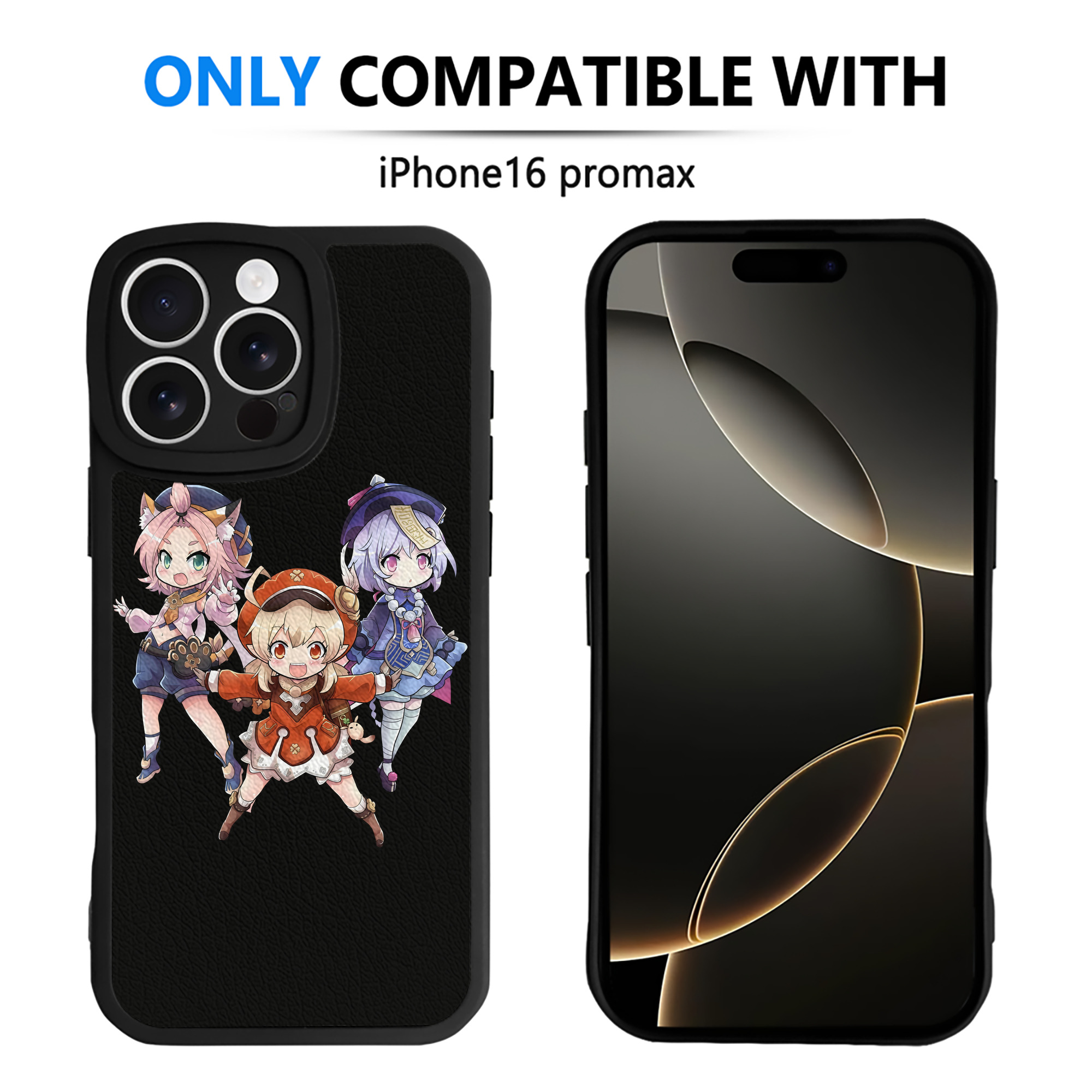 げんし神 七七 なな  genshin Nana 【iPhone 16シリーズ対応】シリコンスマホケース（レザー調） 材質：シリコン